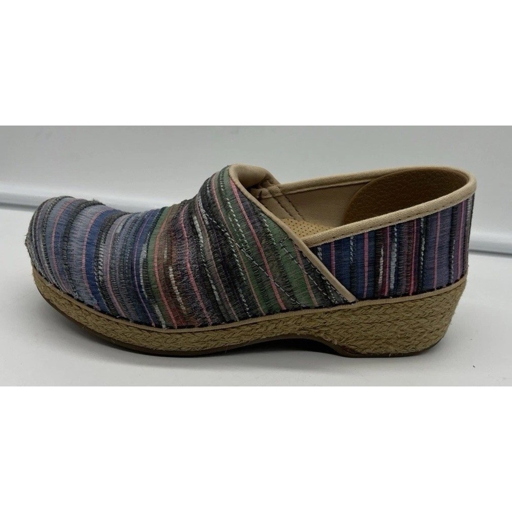 Dansko Clogs Fabric Jute Pro Artisan Weave Sunset Fabric Women's Sz 38 US 7.5-8 - Picture 8 of 14